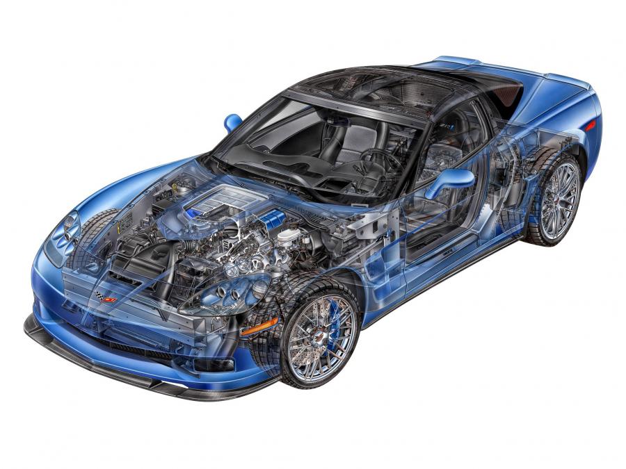 Схема Chevrolet Corvette ZR1 2008 года  (фото 21 из 45)